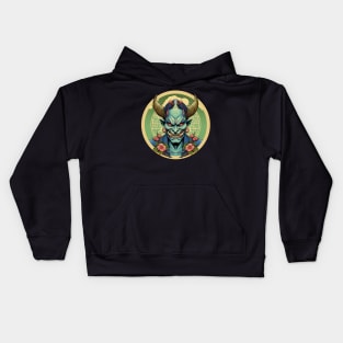 Hannya Ghost Samurai Kids Hoodie